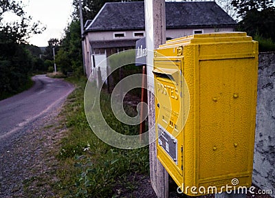 Rural mailbox in France Editorial Stock Photo