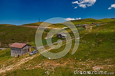 Rural mountain landscapes of Georgian Adjara region Editorial Stock Photo