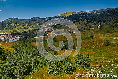 Rural mountain landscapes of Georgian Adjara region Stock Photo