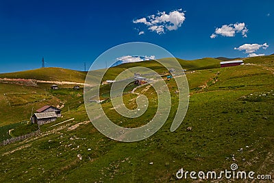 Rural mountain landscapes of Georgian Adjara region Stock Photo