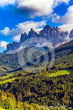 Rural pastoral in the Dolomites Stock Photo