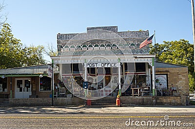 Rural Post Office in Texas Stock Photo