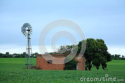 Rural post Stock Photo