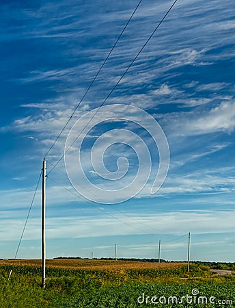 Rural Power Stock Photo