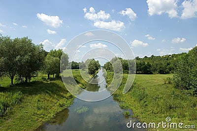 Rural river Stock Photo