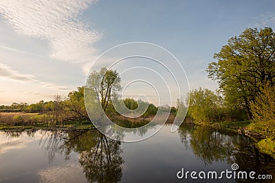 Rural river. Stock Photo