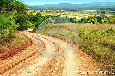 Rural road Stock Photo