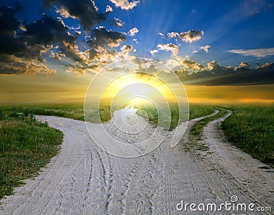 Rural roads Stock Photo