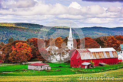 Rural Vermont USA Stock Photo