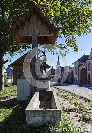 Rural well Stock Photo