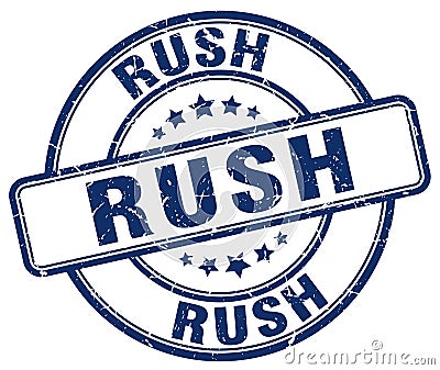 rush stamp Vector Illustration