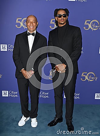 Russell Simmons and Cordell Broadus Editorial Stock Photo