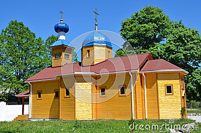 Russia, Adygea, Pobeda village, Mihaylo-Afonskaya deserts (monastery). The temple in honor of the Dormition of the Mother of God Stock Photo