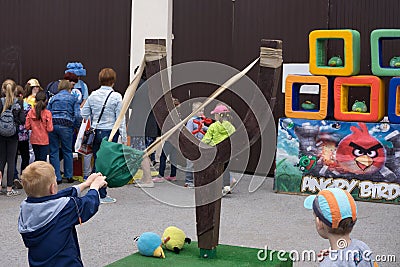 Russia Berezniki July 1, 2017 : youth day Editorial Stock Photo