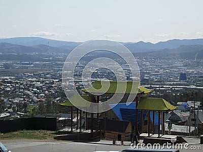 Buryatia, Ulan-Ude, Datsan Rinpoche Bagsha. Stock Photo