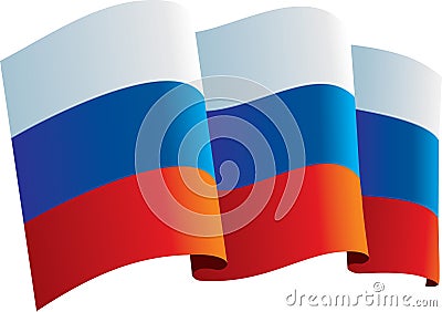 Russia flag Stock Photo