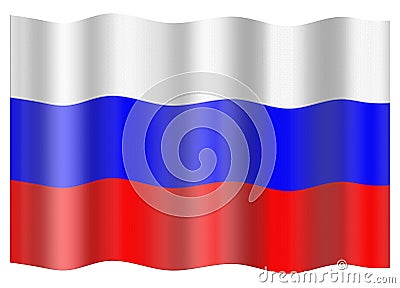 Russia flag Stock Photo