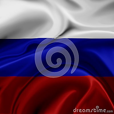 Russia flag Cartoon Illustration