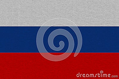 russia flag painted on paper Stock Photo