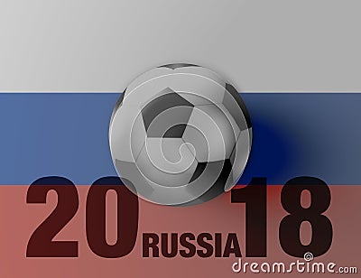 Russia Flag Soccer Concept Editorial Stock Photo