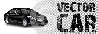 Russia Kemerovo 2019-09-16 vector illustration car Mercedes-AMG GT 63 43 53 4MATIC car on on white background Vector Illustration