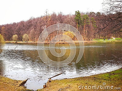 Russia Moscow April 2019. Tsaricino Editorial Stock Photo