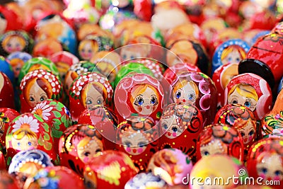 Russia, Moscow gift shop Stock Photo