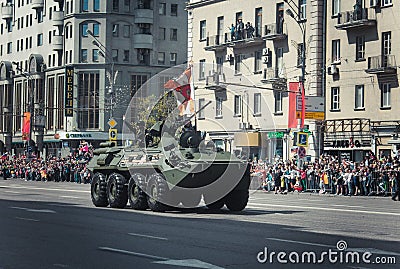 Russia, Moscow, 09, May, 2015: Victory Parade Editorial Stock Photo