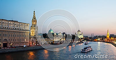 Russia, Moscow, night view Stock Photo