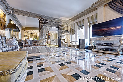 Luxury living room interior. Stock Photo