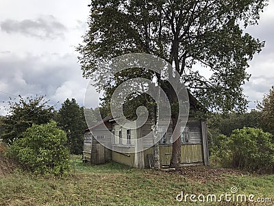 House in the village of Vladykino 2 Stock Photo