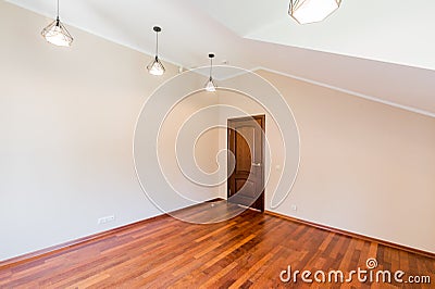 Russia, Omsk- August 02, 2019: interior room apartment. standard repair beautiful designer country house. bright empty room Editorial Stock Photo