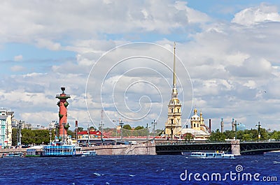 Russia. Petersburg.Cityscape in a sunny day Stock Photo