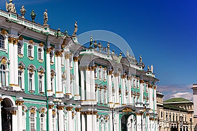 Russia. Petersburg. A winter Palace. Stock Photo