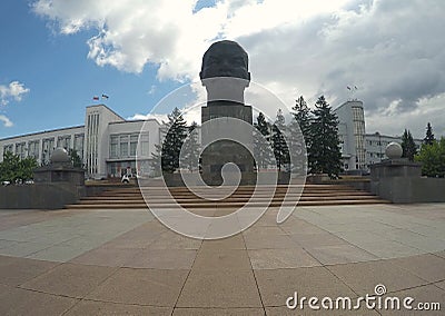 Russia, Russian Federation. Biggest Lenin head monument, Ulan-Ude Stock Photo