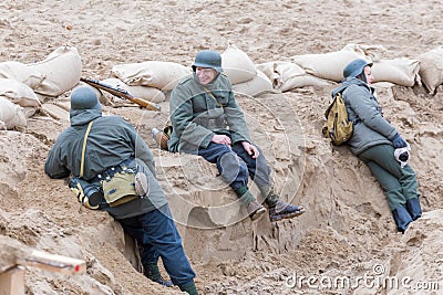 Historical reconstruction of the Second World War, Editorial Stock Photo
