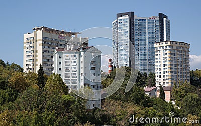 Russia Sochi city views Summer Editorial Stock Photo