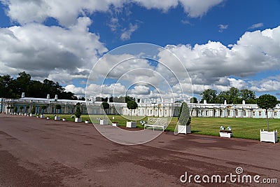 Russia, St. Petersburg, the city of Pushkin.July, In the photo Ekaterina Palace Editorial Stock Photo