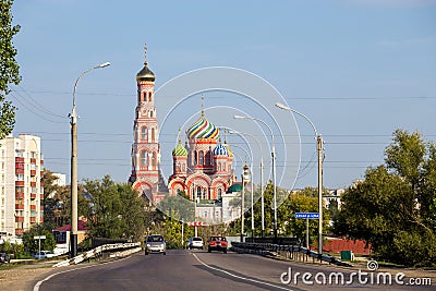 Russia. Tambov. Cathedral of the Ascension Editorial Stock Photo