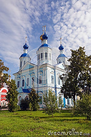 Russia. Tambov city. Cathedral of Kazan Monastery Stock Photo