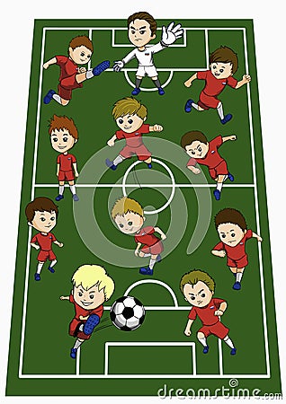 Russia team formation Stock Photo