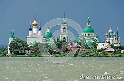 Russia. Town of Rostov the Great. Monastery Stock Photo