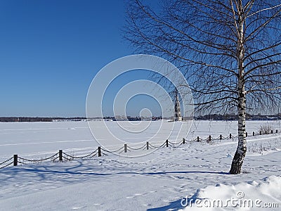 Russia. Trip to Central Russia. Kalyazin. Winter. Stock Photo