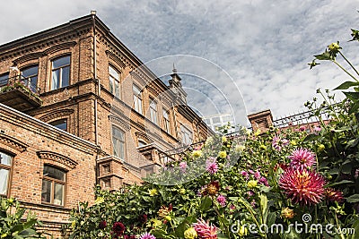 Russia. Yekaterinburg. Kharitonov garden in autumn . Stock Photo