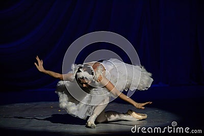 Russian actors and actresses on the big opera stage Editorial Stock Photo