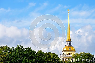 The Russian Admiralty Spire Stock Photo