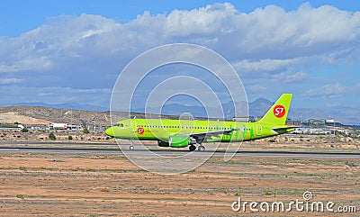 Russian Airline S7 Boeing Aircraft Passenger Plane Editorial Stock Photo