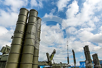 Russian antiaircraft missile complex Stock Photo