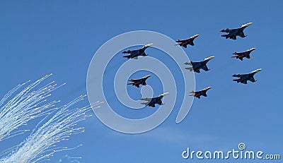 Russian army bombers Editorial Stock Photo