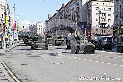 Russian army parade Editorial Stock Photo